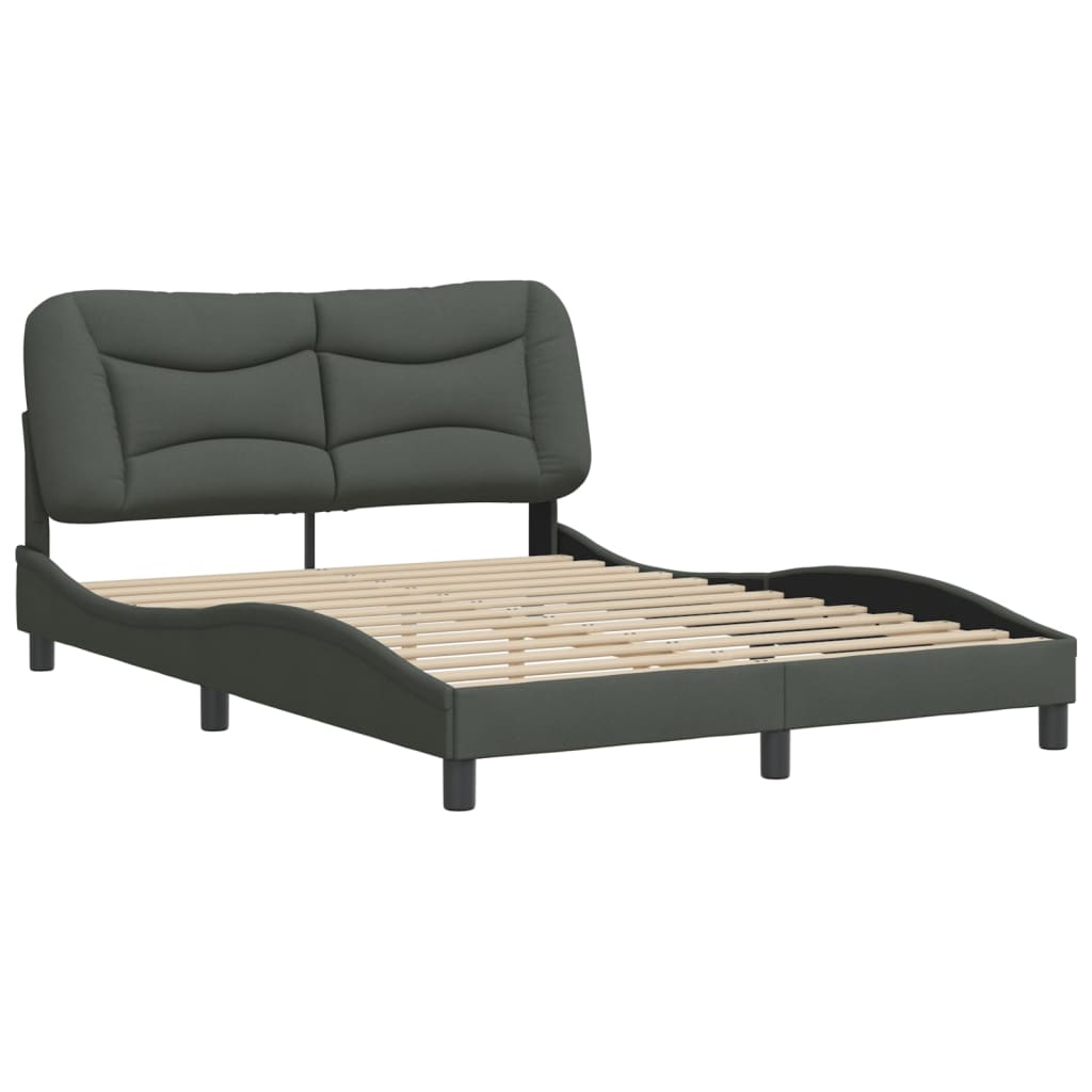 Giroletto Senza Materasso Grigio Scuro 140x190 Cm Tessuto - Image 3
