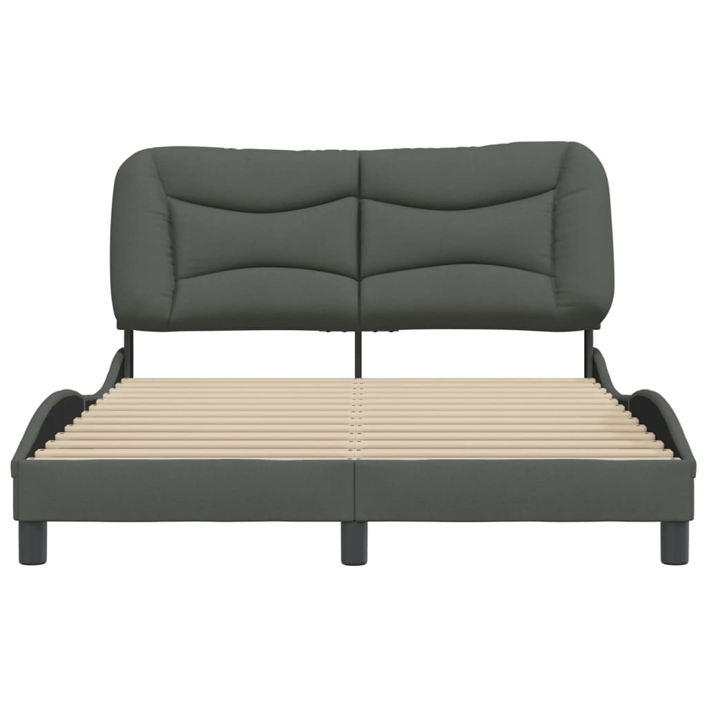 Giroletto Senza Materasso Grigio Scuro 140x190 Cm Tessuto - Image 4
