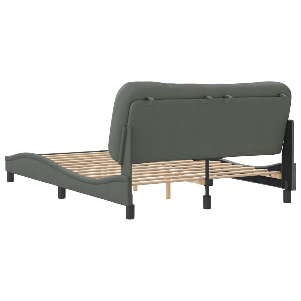 Giroletto Senza Materasso Grigio Scuro 140x190 Cm Tessuto - Image 6