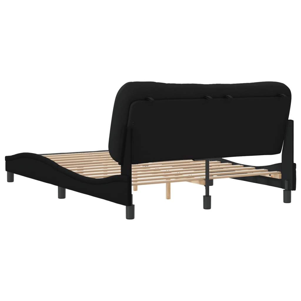 Giroletto Senza Materasso Nero 140x190 Cm In Tessuto - Image 6