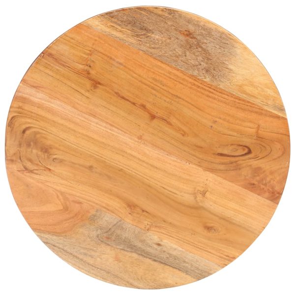 Tavolino Da Salotto Ø68x43 Cm In Legno Massello Di Acacia - Image 4