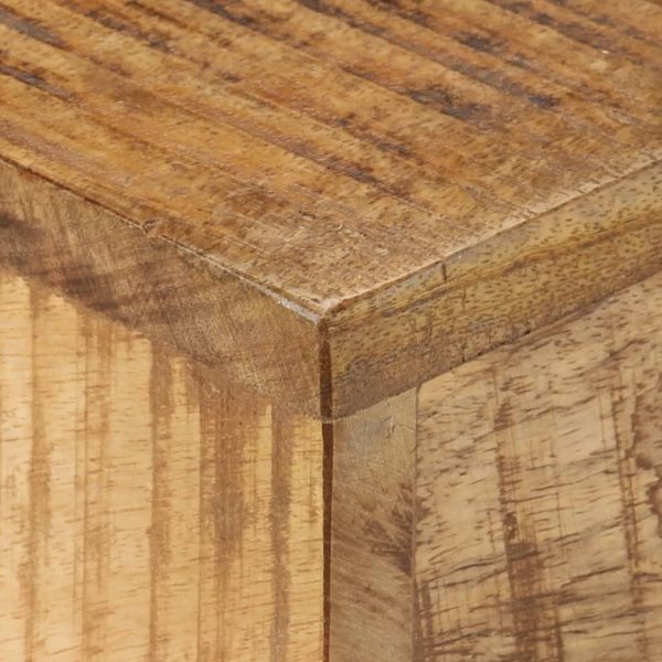 Tavolino Da Salotto 68x68x41 Cm In Legno Di Mango Grezzo - Image 3