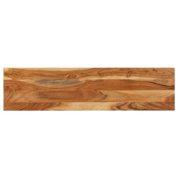Tavolo Consolle 120x30x75 Cm In Legno Massello Di Acacia - Image 4