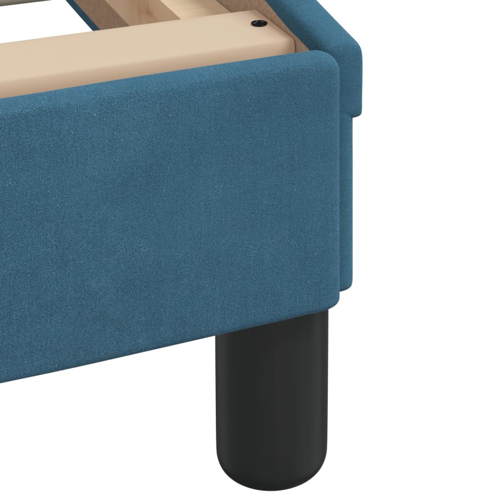 Letto Con Materasso Blu 180x200 Cm In Velluto - Image 6