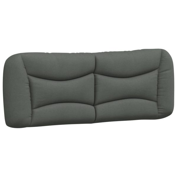 Letto Con Materasso Grigio Scuro 140x190 Cm Tessuto - Image 5
