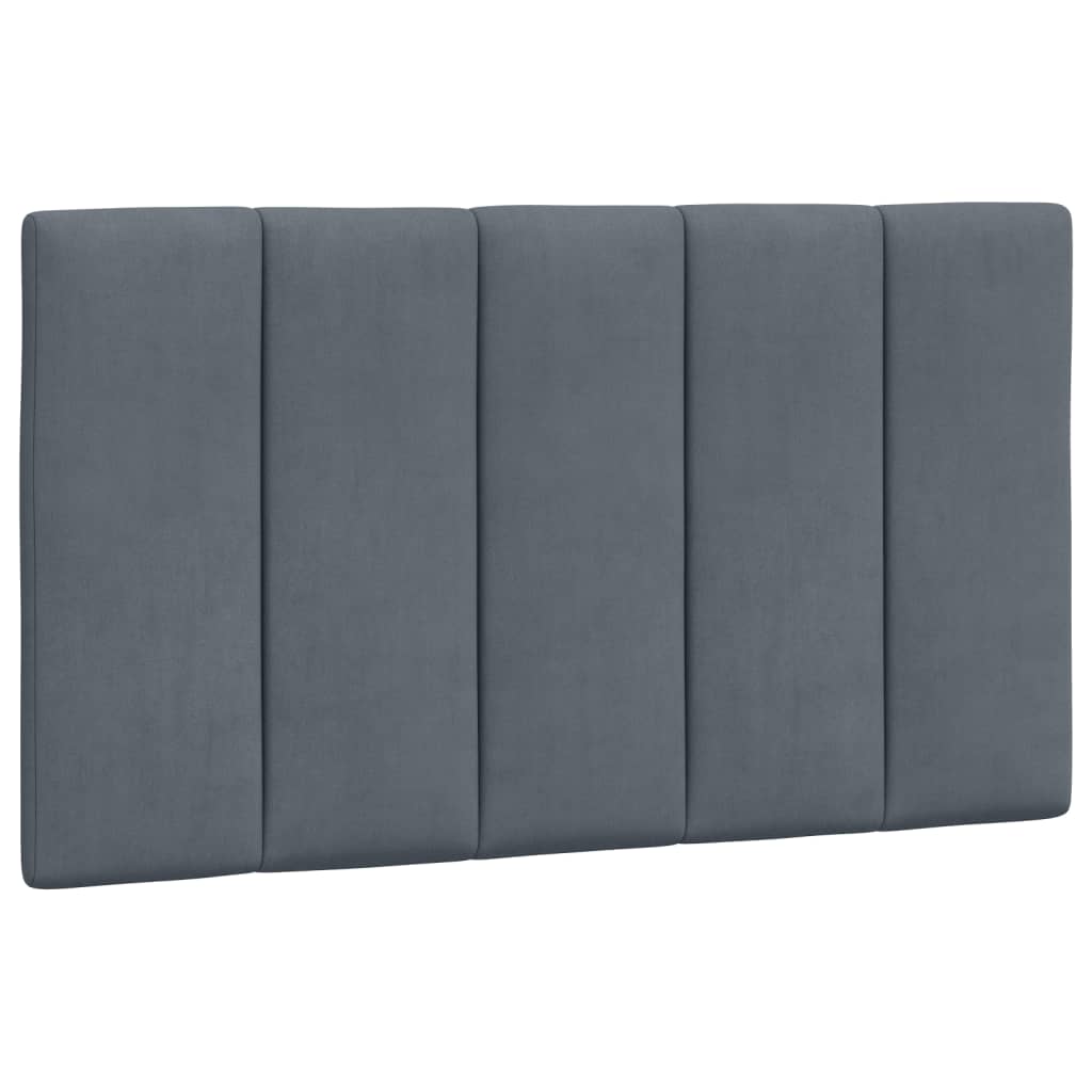 Letto Con Materasso Grigio Scuro 90x190 Cm In Velluto - Image 5