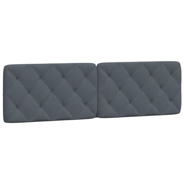 Letto Con Materasso Grigio Scuro 180x200 Cm In Velluto - Image 5