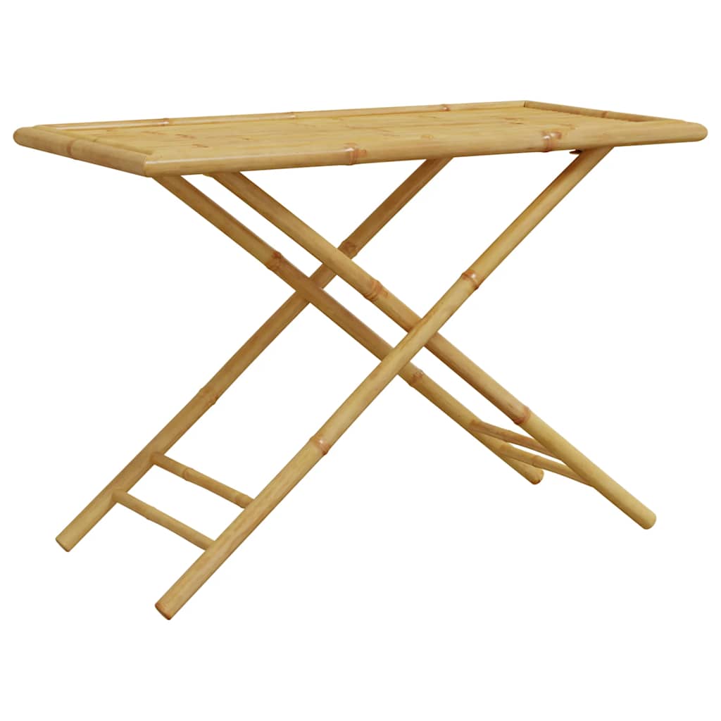 Set Da Bistrot Pieghevole 5pz Con Cuscini Grigio Scuro Bambù - Image 6