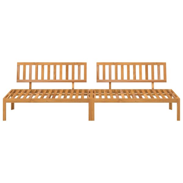 Divani Centrali Da Giardino Pallet 2pz Legno Massello Di Acacia - Image 3