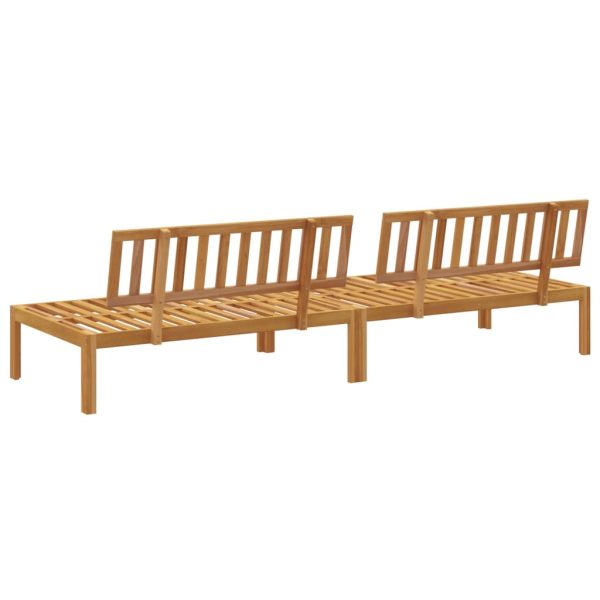 Divani Centrali Da Giardino Pallet 2pz Legno Massello Di Acacia - Image 5