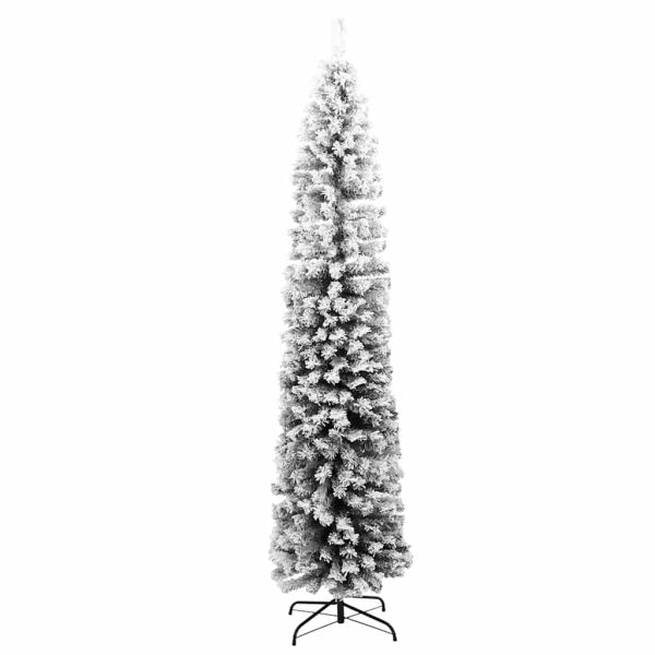 Albero Di Natale Artificiale Con Neve Fioccata Verde 240 Cm Pvc - Image 3