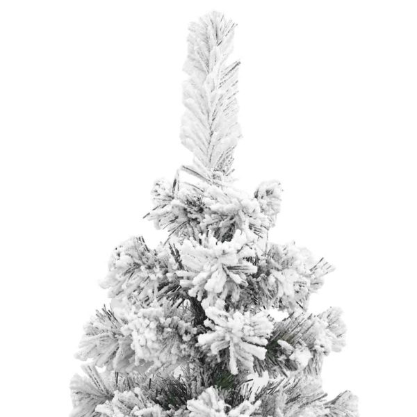 Albero Di Natale Artificiale Con Neve Fioccata Verde 240 Cm Pvc - Image 4