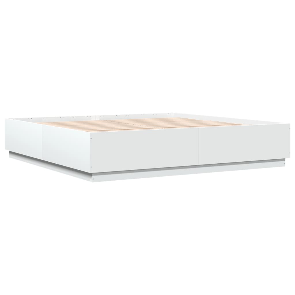 Giroletto Con Luci Led Bianco 200x200 Cm In Legno Multistrato - Image 3