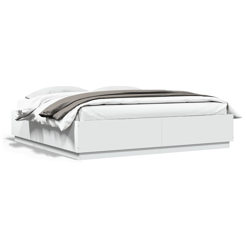 Giroletto Con Luci Led Bianco 200x200 Cm In Legno Multistrato - Image 5