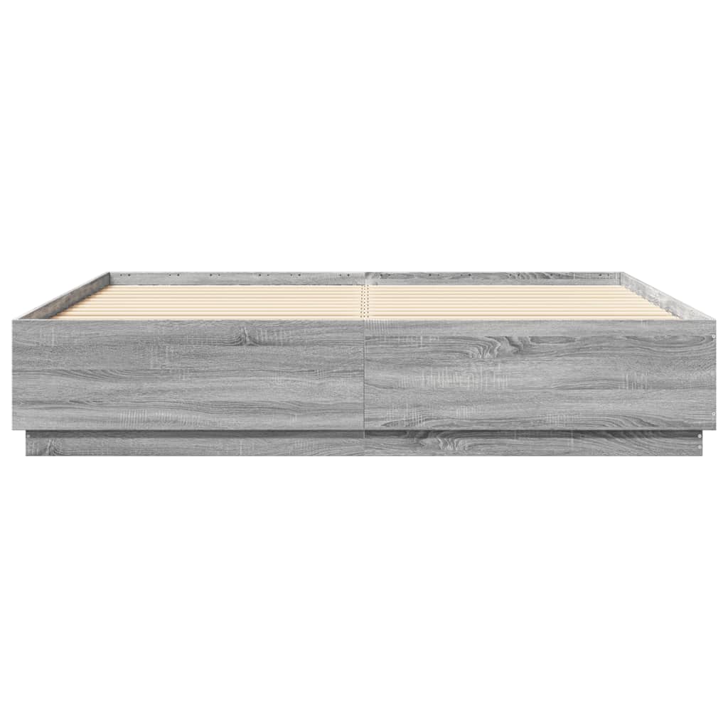 Giroletto Luci Led Grigio Sonoma 200x200 Cm Legno Multistrato - Image 6