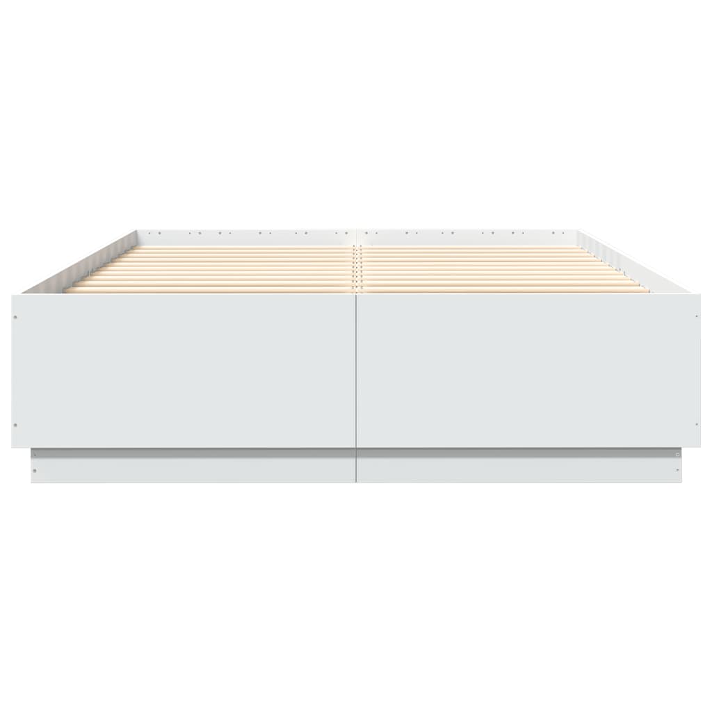 Giroletto Con Luci Led Bianco 150x200 Cm In Legno Multistrato - Image 6