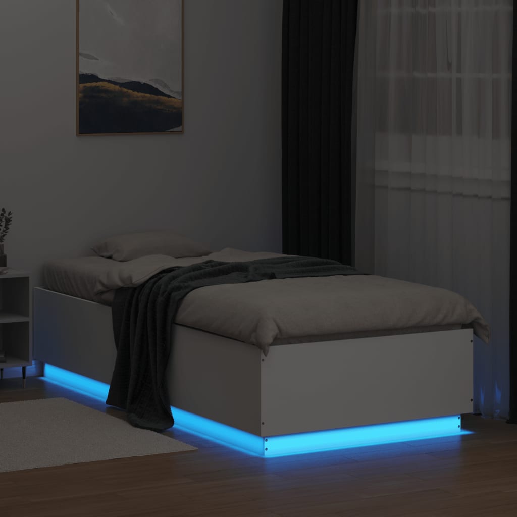 Giroletto Con Luci Led Bianco 100x200 Cm In Legno Massello - Image 4