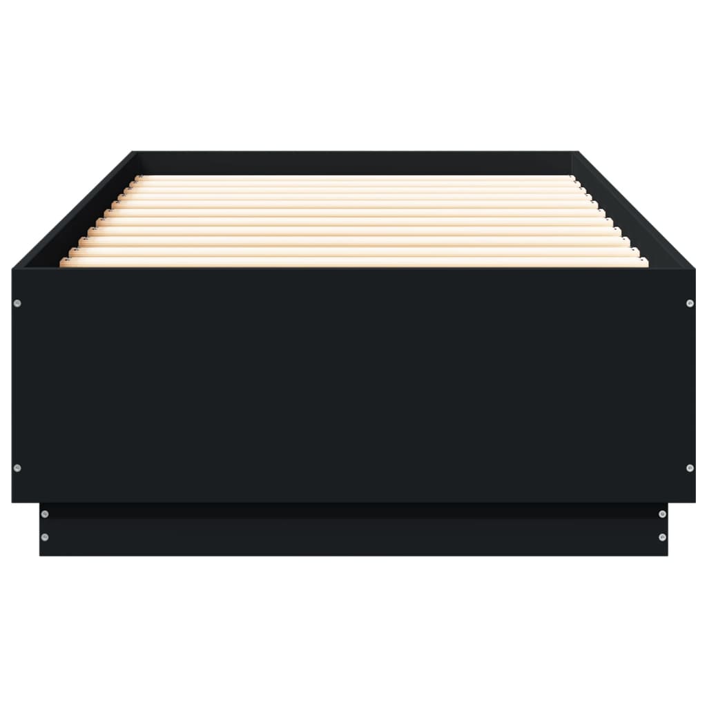 Giroletto Con Luci Led Nero 90x200 Cm In Legno Multistrato - Image 6