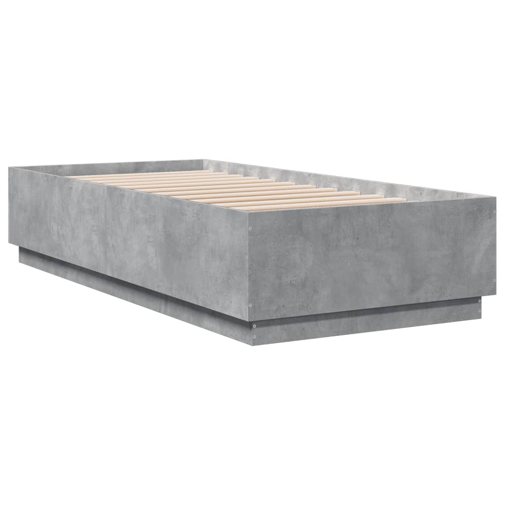 Giroletto Luci Led Grigio Cemento 90x200cm In Legno Multistrato - Image 3