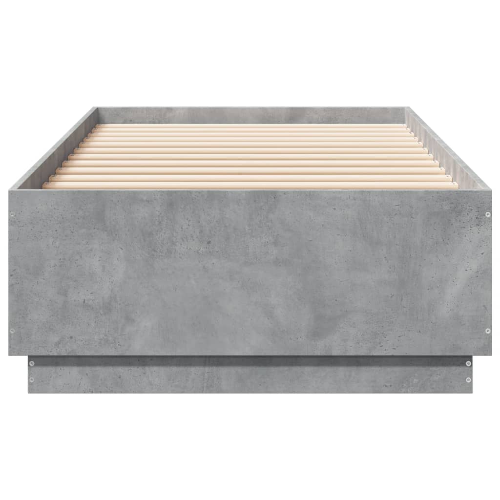 Giroletto Luci Led Grigio Cemento 90x200cm In Legno Multistrato - Image 6