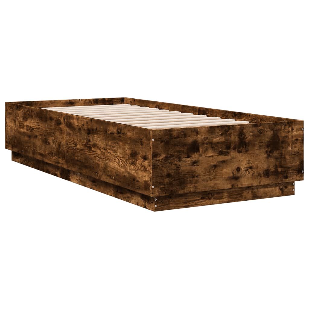 Giroletto Con Luci Led Rovere Fumo 90x200 Cm Legno Multistrato - Image 3