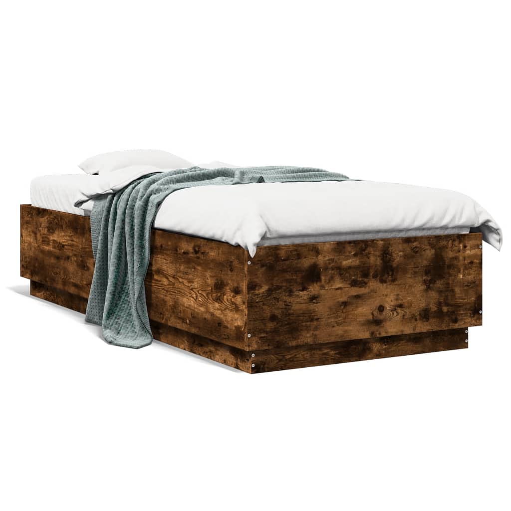Giroletto Con Luci Led Rovere Fumo 90x200 Cm Legno Multistrato - Image 5
