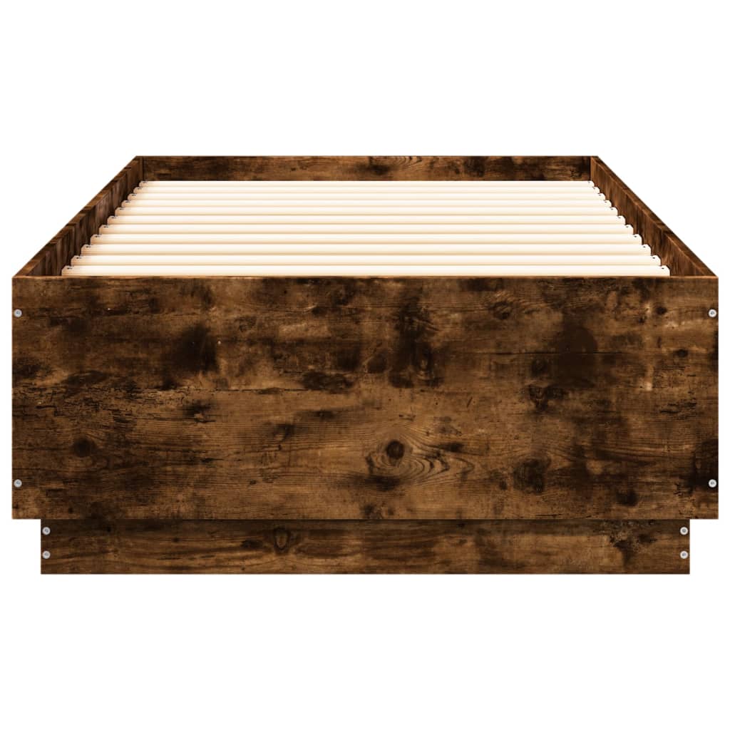 Giroletto Con Luci Led Rovere Fumo 90x200 Cm Legno Multistrato - Image 6