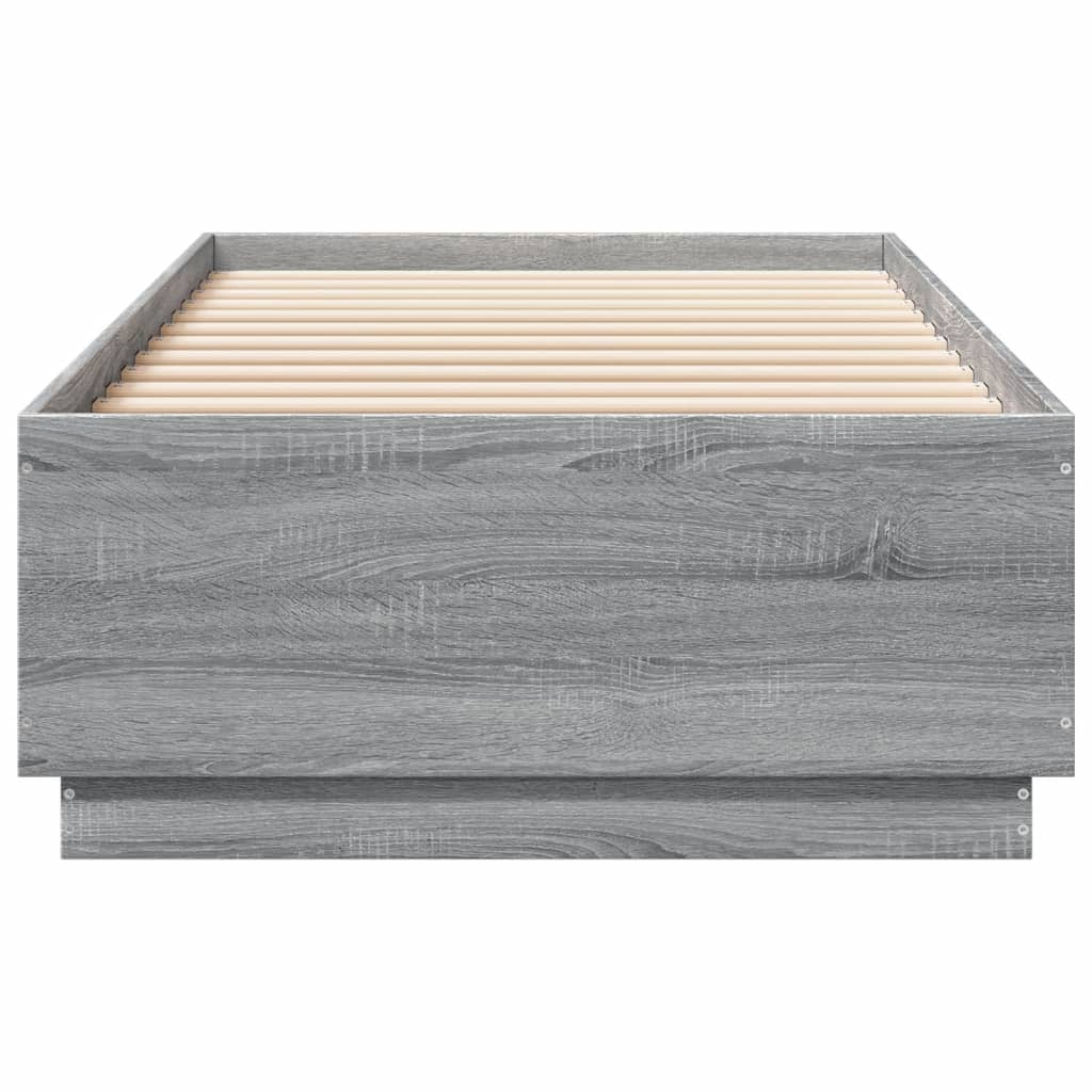 Giroletto Con Luci Led Grigio Sonoma 90x200cm Legno Multistrato - Image 6
