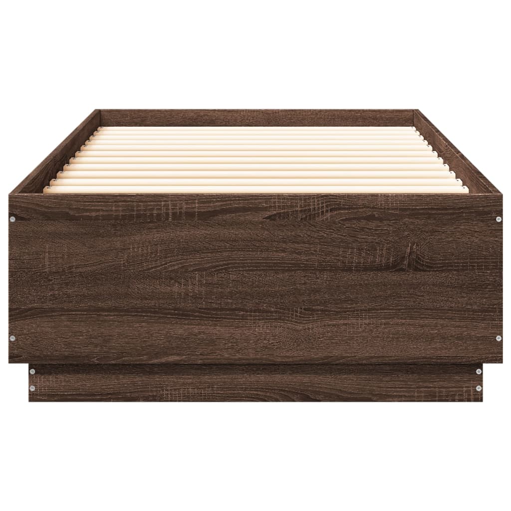 Giroletto Luci Led Rovere Marrone 90x200cm In Legno Multistrato - Image 6