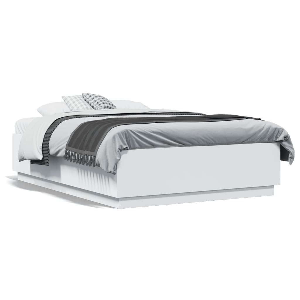Giroletto Con Luci Led Bianco 120x190 Cm In Legno Multistrato - Image 5