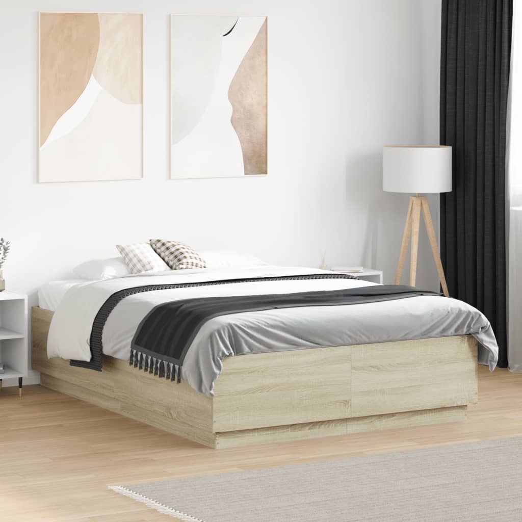 Giroletto Luci Led Rovere Sonoma 120x190 Cm Legno Multistrato