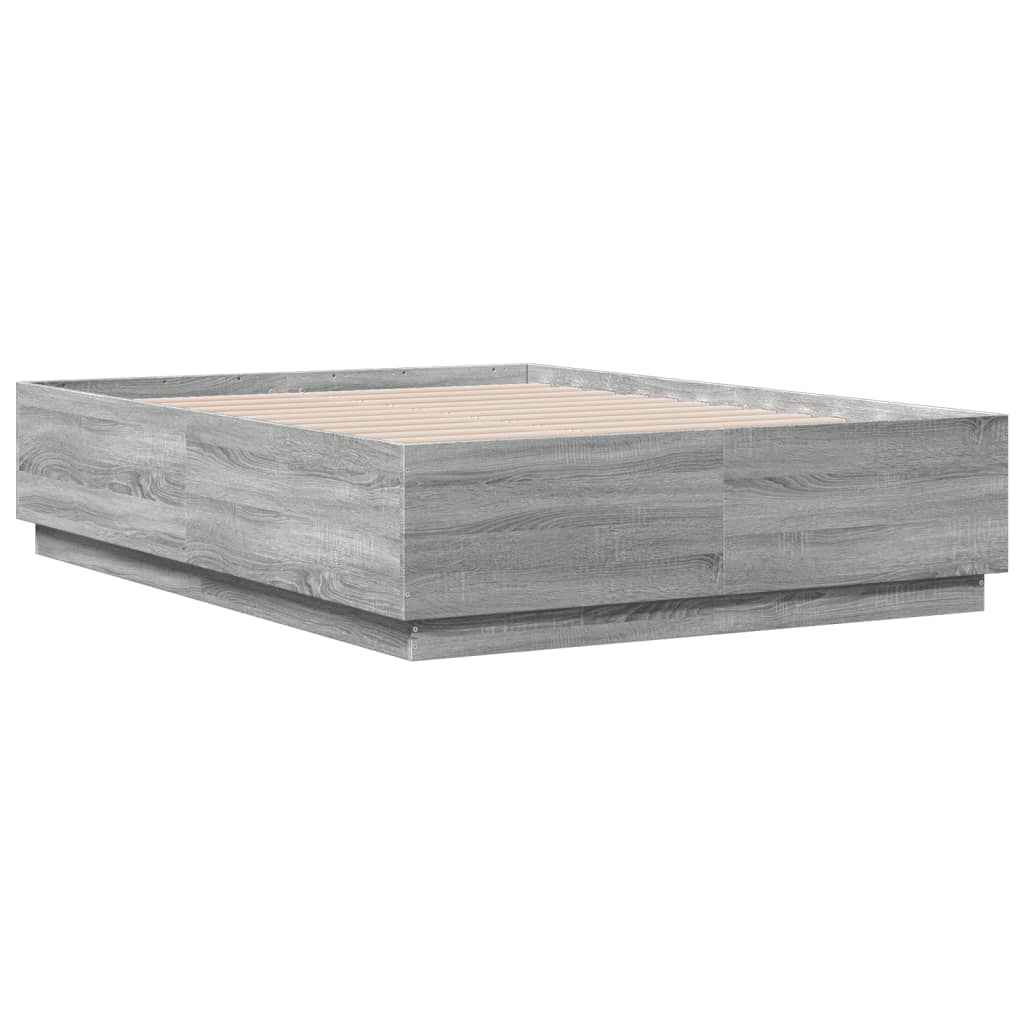 Giroletto Luci Led Grigio Sonoma 120x190 Cm Legno Multistrato - Image 3