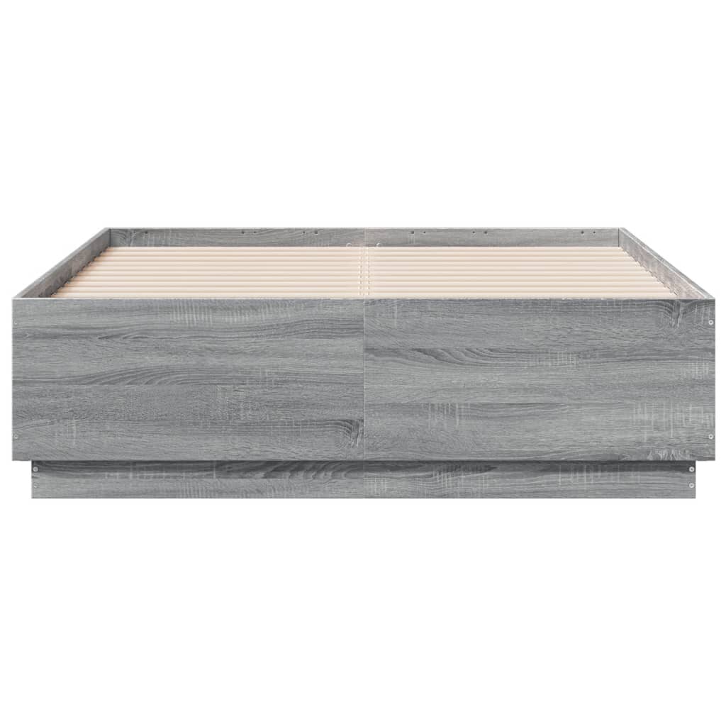 Giroletto Luci Led Grigio Sonoma 120x190 Cm Legno Multistrato - Image 6