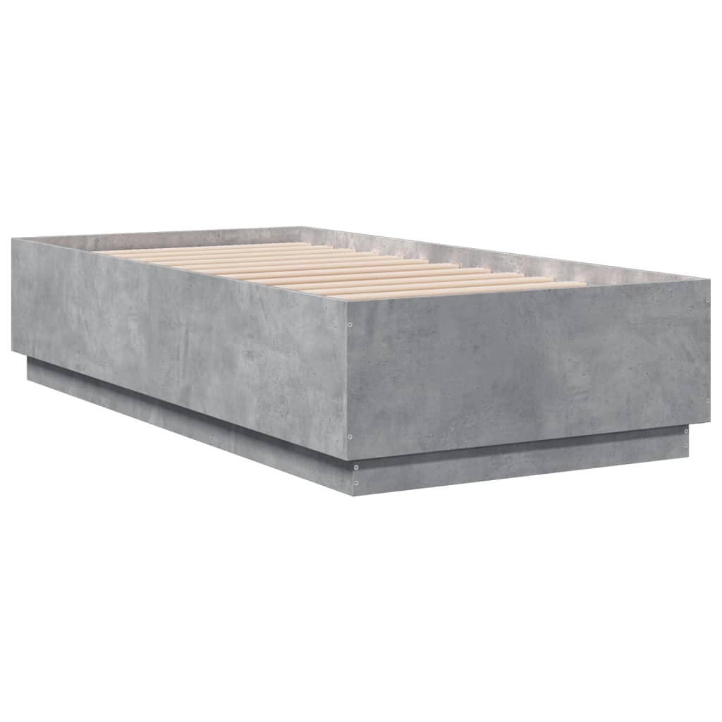 Giroletto Luci Led Grigio Cemento 90x190cm In Legno Multistrato - Image 3