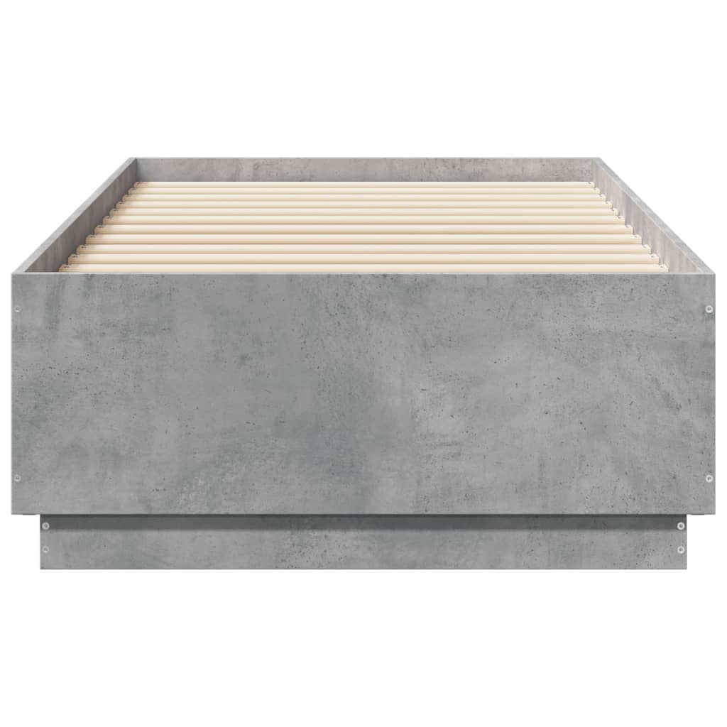 Giroletto Luci Led Grigio Cemento 90x190cm In Legno Multistrato - Image 6