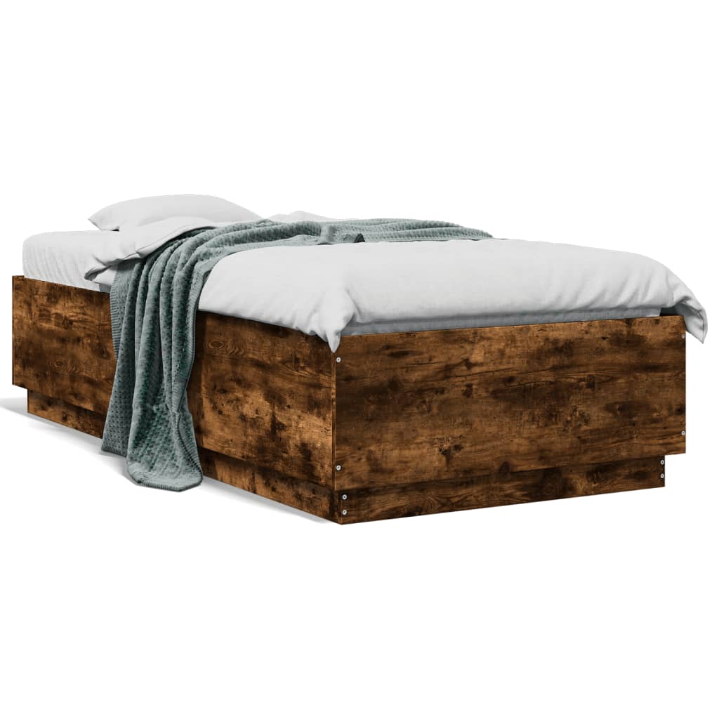 Giroletto Luci Led Rovere Fumo 90x190 Cm In Legno Multistrato - Image 5