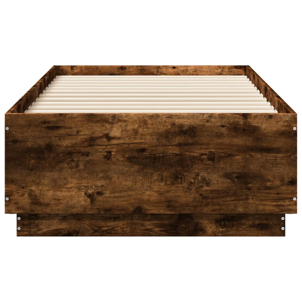 Giroletto Luci Led Rovere Fumo 90x190 Cm In Legno Multistrato - Image 6