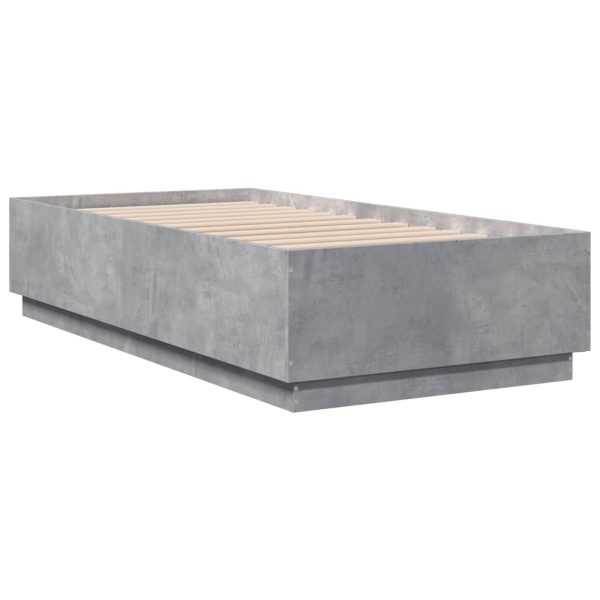 Giroletto Luci Led Grigio Cemento 75x190cm In Legno Multistrato - Image 3
