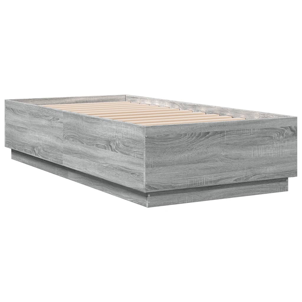 Giroletto Luci Led Grigio Sonoma 75x190 Cm In Legno Multistrato - Image 3