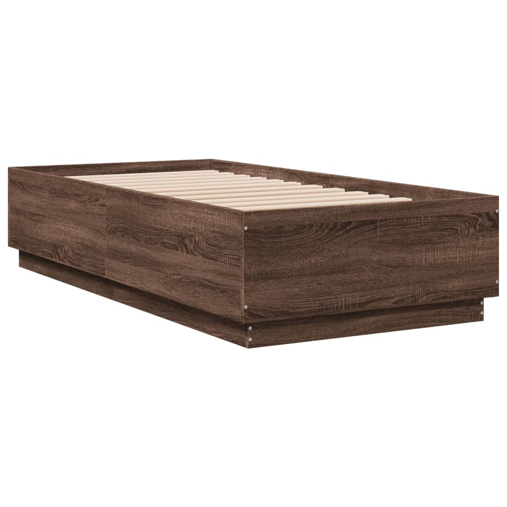 Giroletto Luci Led Rovere Marrone 75x190cm In Legno Multistrato - Image 3