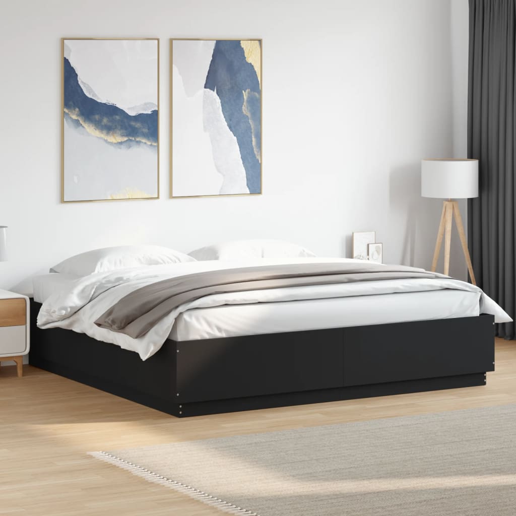 Giroletto Nero 200x200 Cm In Legno Multistrato