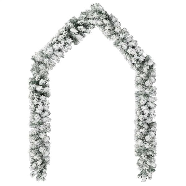 Ghirlanda Natalizia Con Neve Verde 5 M In Pvc - Image 3
