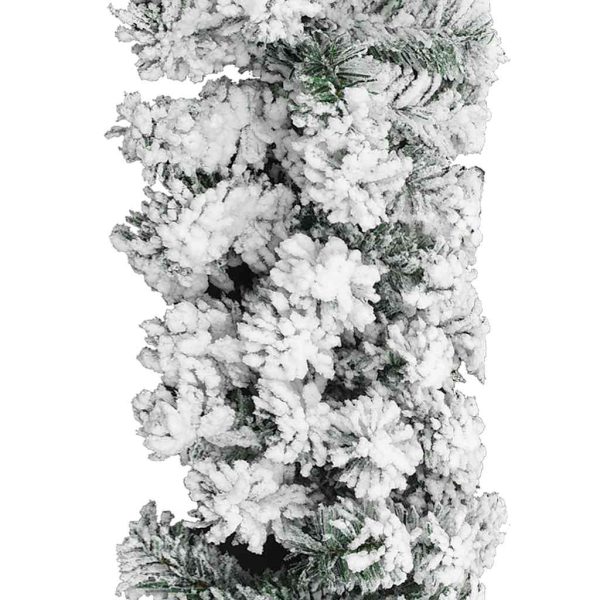 Ghirlanda Natalizia Con Neve Verde 5 M In Pvc - Image 4