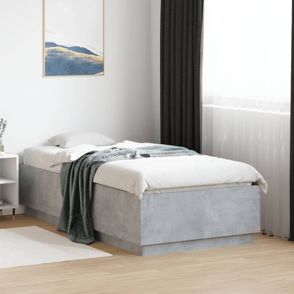 Giroletto Grigio Cemento 90x190 Cm In Legno Multistrato