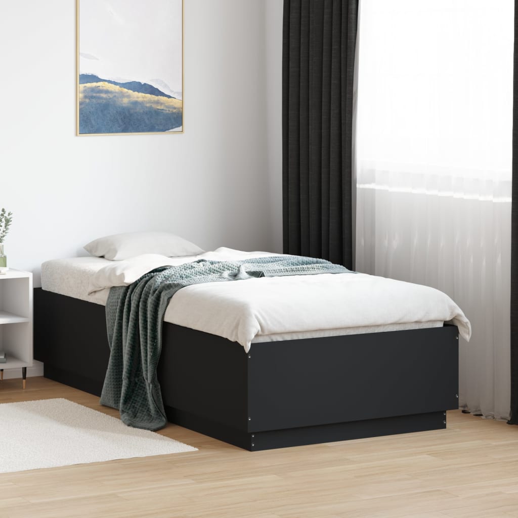 Giroletto Nero 75x190 Cm In Legno Multistrato