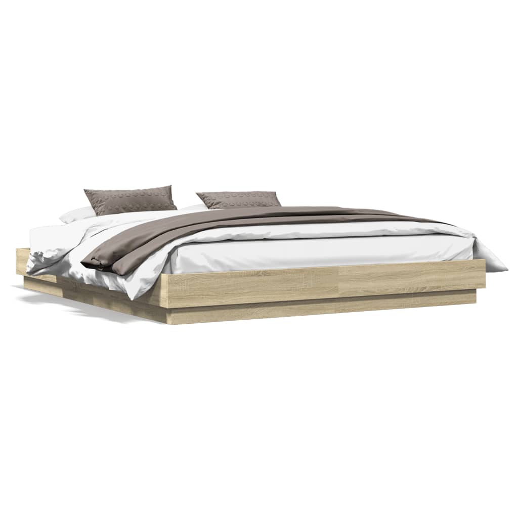 Giroletto Con Luci Led Rovere Sonoma 200x200 cm - Image 5