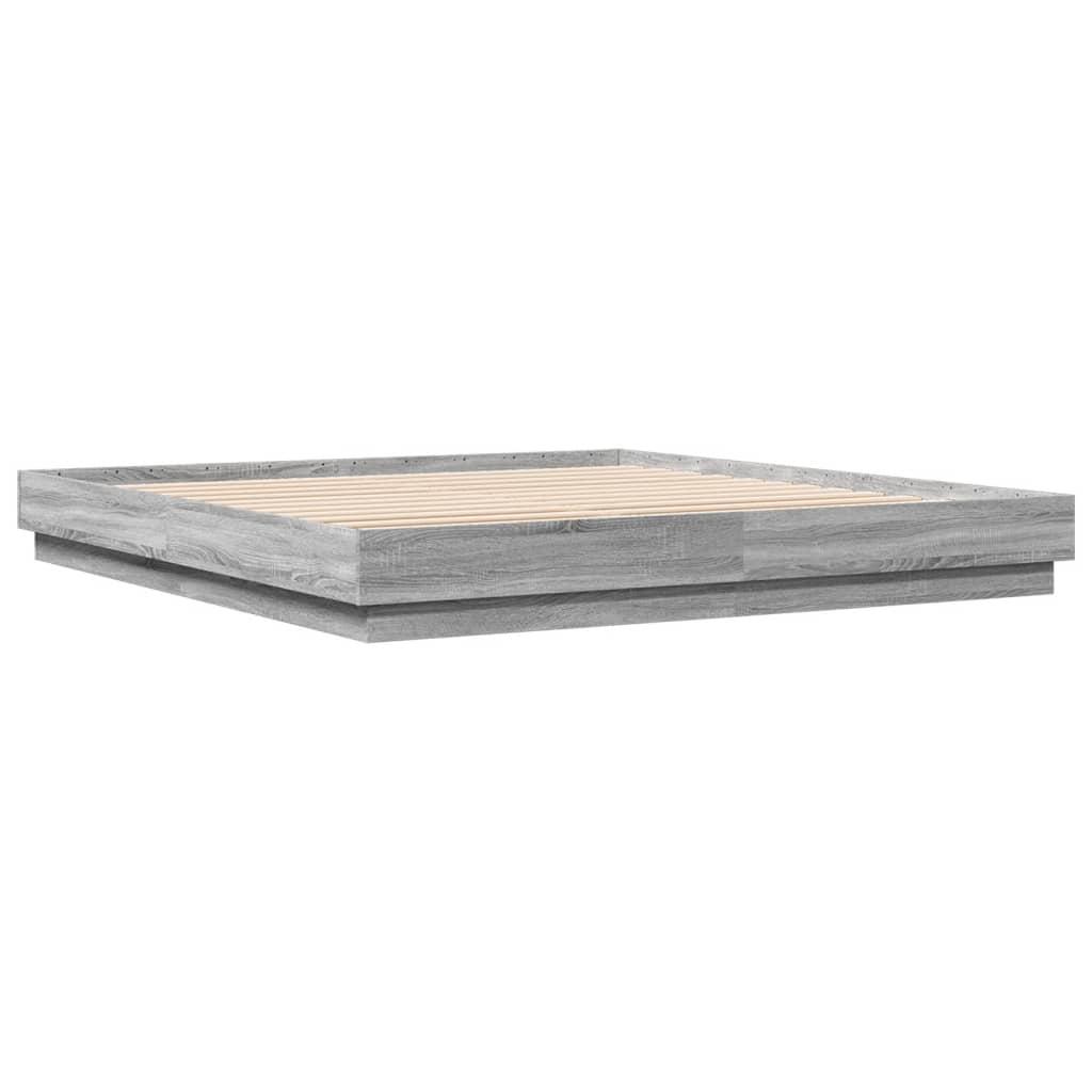 Giroletto Con Luci Led Grigio Sonoma 180x200 cm - Image 3