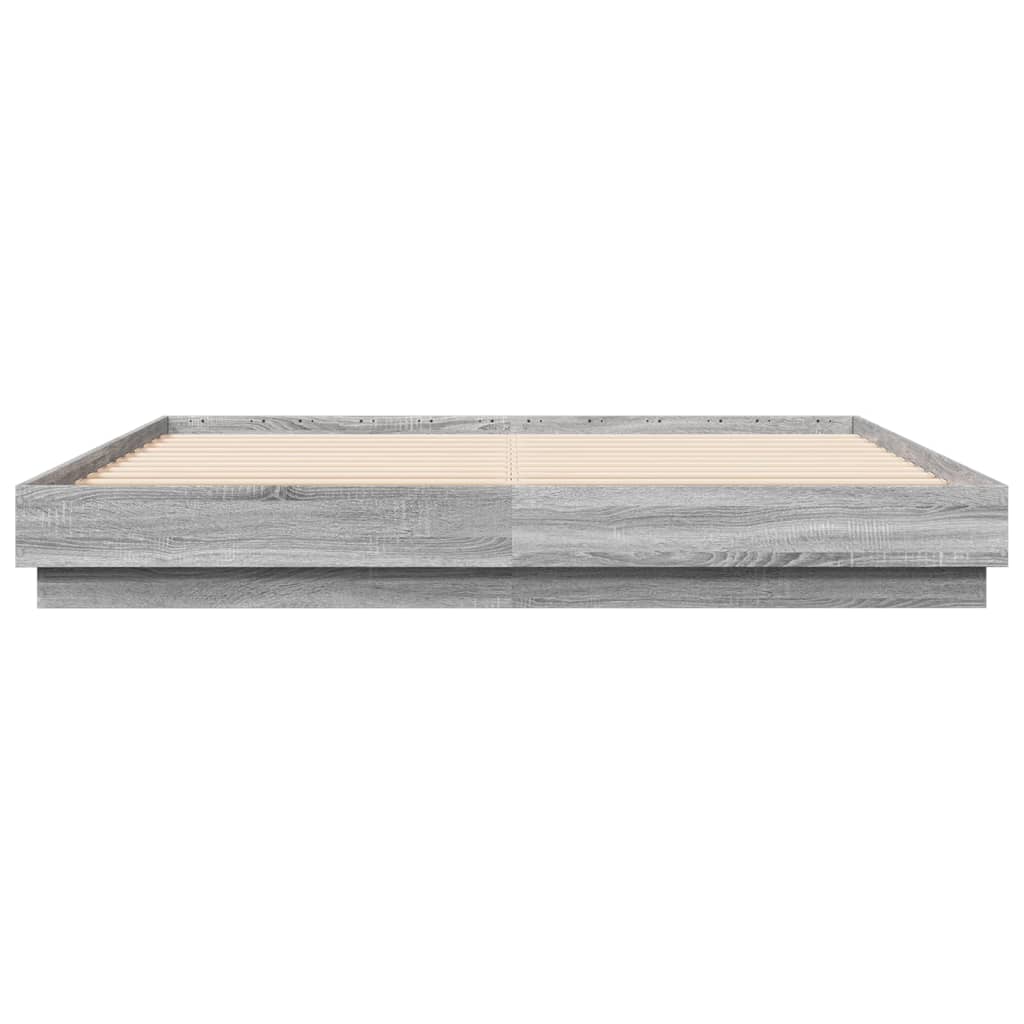 Giroletto Con Luci Led Grigio Sonoma 180x200 cm - Image 6