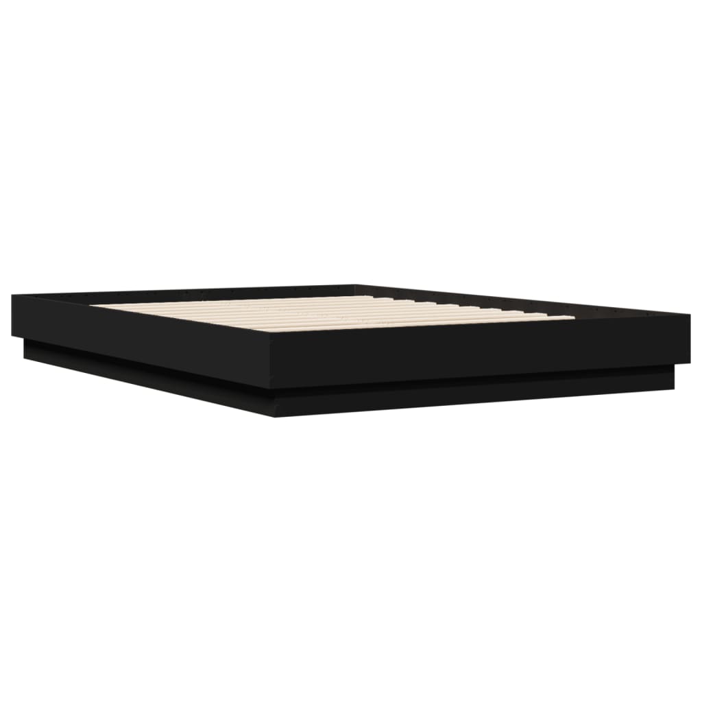 Giroletto Con Led Senza Materasso Nero 150x200 cm - Image 3