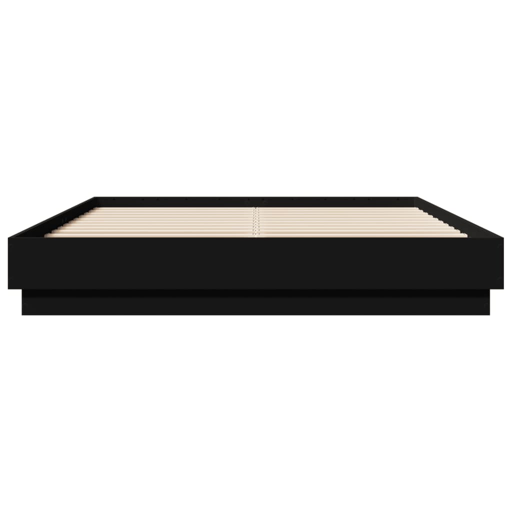 Giroletto Con Led Senza Materasso Nero 150x200 cm - Image 6